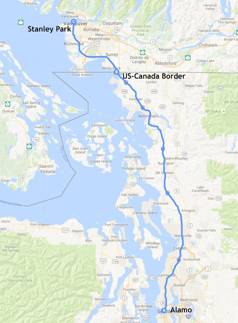 Rocosas de Canadá (más Seattle y Glacier National Park) 2016 - Blogs de Canada - Día 2: Cruzando a Canadá, North Vancouver y Stanley Park. (1)