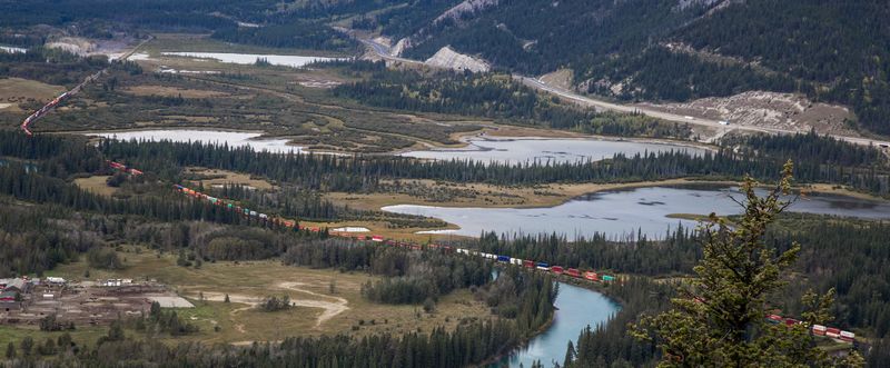 Rocosas de Canadá (más Seattle y Glacier National Park) 2016 - Blogs de Canada - Día 15: Tunnel Mountain, Minnewanka Lake y rumbo a Nanton (10)