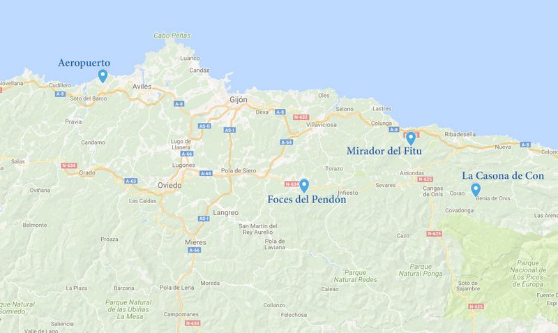 Día 1: Vuelo a Asturias, Foces del Pendón, Mirador del Fitu - La verde Asturias (1)