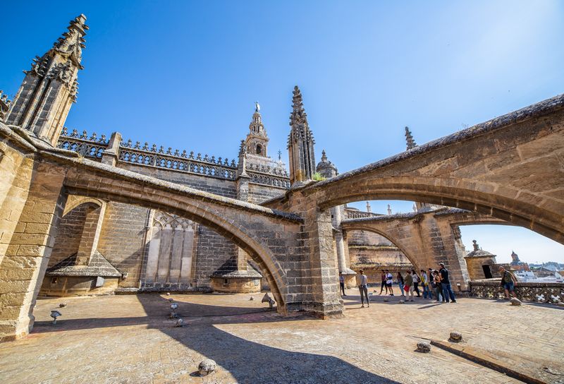 Día 2: Terrazas de la Catedral, subida a la Giralda y Plaza de España. - Escapada a Sevilla (21)