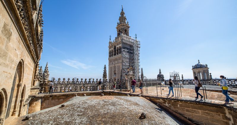Día 2: Terrazas de la Catedral, subida a la Giralda y Plaza de España. - Escapada a Sevilla (23)