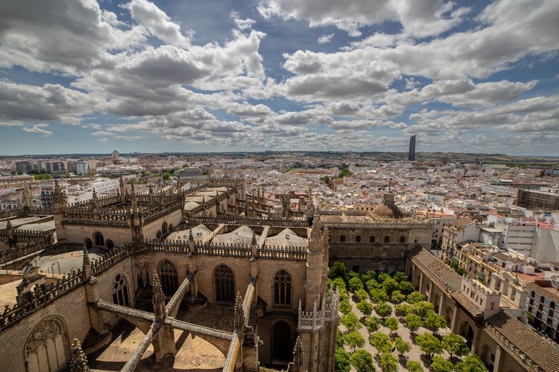 Día 2: Terrazas de la Catedral, subida a la Giralda y Plaza de España. - Escapada a Sevilla (47)